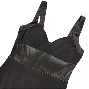 XOXO Women's M Little Black Dress Mini LBD Y2K Bontage Stretchy Baby Doll VTG